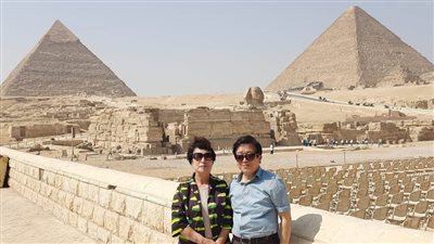 رئيس الجمعية الوطنية لجمهورية كوريا الجنوبية يزور الأهرامات