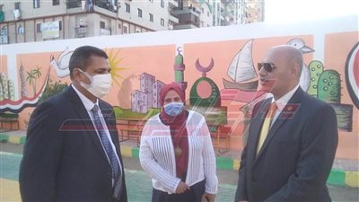 وكيل مديرية تعليم كفر الشيخ يتفقد مدرسة هدى شعراوي