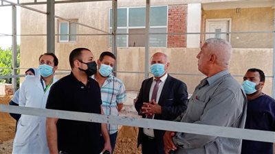 وكيل صحة الغربية يتفقد أعمال تطوير بمستشفى صدر طنطا