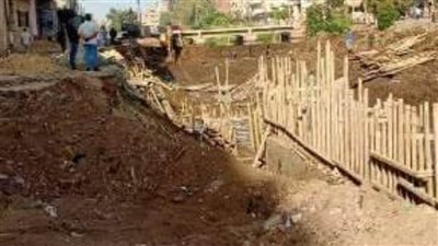 بتكلفة 8 ملايين جنيه.. أعمال إنشاء حائط ساند لبحر فاقوس