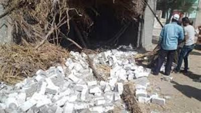 إزالة 8 حالات تعد على الأراضي الزراعية بالفيوم