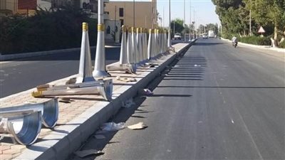 كهرباء الأقصر : تنفيذ أعمال تأمين أعمدة الإنارة العمومية