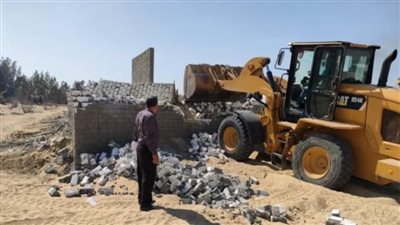  إزالة411 حالة تعد على أراضى دولة و زراعية ضمن الموجة 18 ببنى سويف 