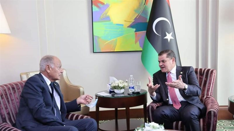 ابو الغيط خلال لقاءه