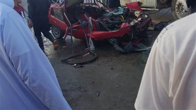 حادث مروع بالطريق الزراعي أعلى كوبري دمنهور بالبحيرة.. (صور)