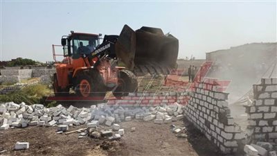 إزالة 196 حالة تعدٍّ على أملاك الدولة بكفر الشيخ