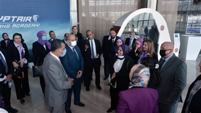 وفد من المصرية للاتصالات We  يزور أكاديمية مصرللطيران للتدريب