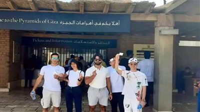 تشغيل ماكينات الدفع الإلكتروني لتذاكر دخول منطقة آثار أهرامات الجيزة