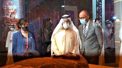 الشيخ محمد بن راشد يقوم بجولة في الجناح المصري المشارك بإكسبو 2020 دبي