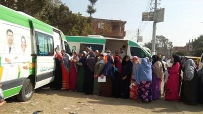 علاج 1408مواطنين بقرية علي زيدان في قافلة نفذتها صحة بني سويف 