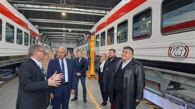 السفيرالمصري في بودابست يزور المصنع المنتج لعربات القطار لصالح سكك حديد مصر