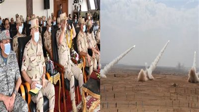 وزير الدفاع يشهد البيان العملي 