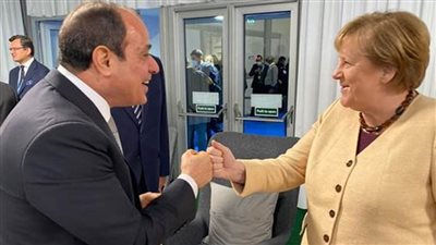الرئيس السيسي يلتقي المستشارة الألمانية أنجيلا ميركل في جلاسكو