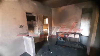 رجال الحماية المدنية ينقذون طفلة من حريق ضخم 