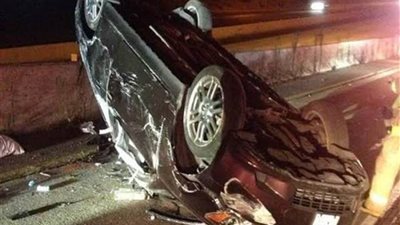 مصرع سيدة وإصابة رجل في انقلاب سيارة ملاكي بالوادي الجديد