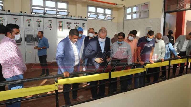 افتتاح محطة الصرف