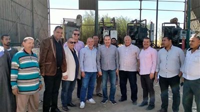  رئيس إدارة كهرباء مصر الوسطى بجولة تفقدية لقطاع كهرباء الوادي الجديد