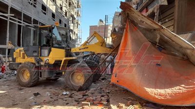 حملة مكبرة لإزالة الإشغالات من شوارع مدينة سيدي سالم بكفر الشيخ