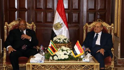 رئيس مجلس الشيوخ يستقبل رئيس برلمان زيمبابوي