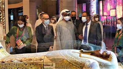 ولي عهد أبو ظبى يزور الجناح المصري بمعرض إكسبو 2020 دبي