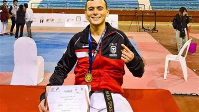 أول تعليق من عمر شراقي بعد تتويجه بذهبية بطولة باكستان المفتوحة للتايكوندو