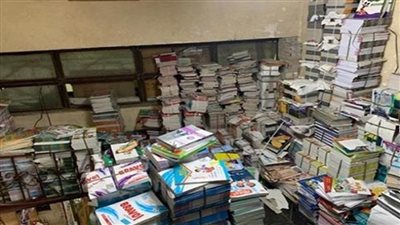 ضبط 48 ألف ملزمة مقلدة بمكتبة  في الجيزة