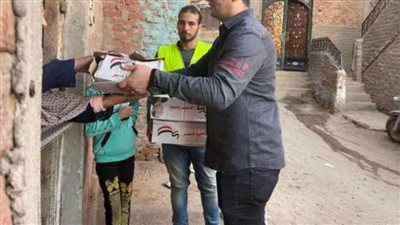 مستقبل وطن كفر الشيخ يوزع 600 كرتونة غذائية ببيلا