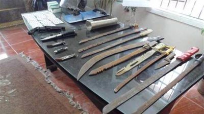 ضبط مدمن مخدرات بدمياط لتعديه على شخص بسلاح أبيض