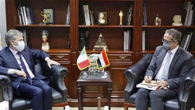 العنانى يستقبل سفير إيطاليا