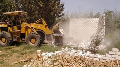 محافظة الجيزة: إزالة 20 حالة تعد على الأراضي الزراعية بالبدرشين