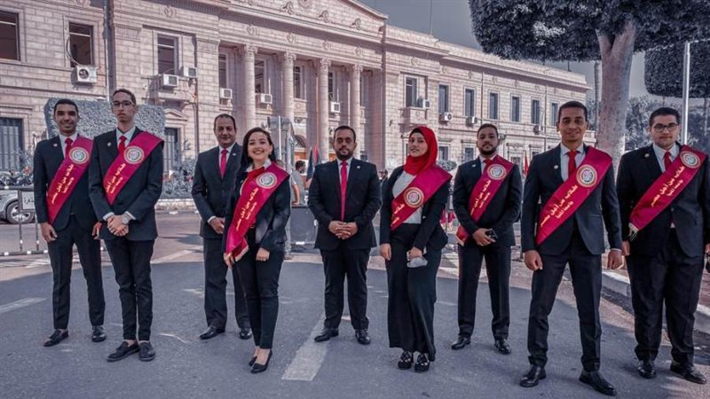 وفد طلاب جامعة المنيا
