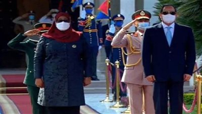 عاجل|  مراسم استقبال رسمية لرئيسة دولة تنزانيا بقصر الاتحادية