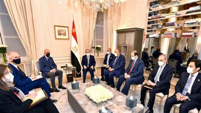لقاء مثمر جمع الرئيس السيسي ورئيس المجلس الأوروبي