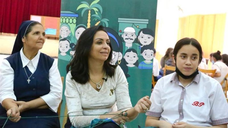 مايا مرسي خلال زيارة