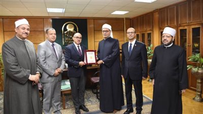 رئيس جامعة أسيوط يستقبل أمين عام مجمع البحوث الإسلامية لبحوث سبل التعاون في بناء وعي الشباب