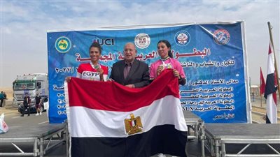 بالصور.. ابتسام زايد أول ذهبية وحبيبة فضية لمصر في اليوم الثالث للبطولة العربية للدراجات 