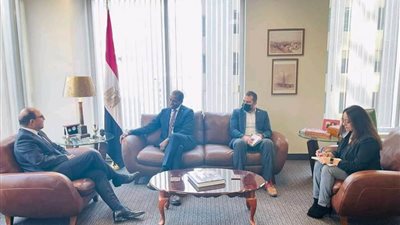 سفير مصر في كندا يستقبل عضو مجلس العموم الكندي جريج فيرجوس