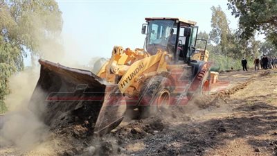 إزالة 146حالة تعد على أملاك الدولة ضمن الموجة الـ 18 بكفر الشيخ