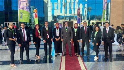 اتحاد طلاب جامعة حلوان يشارك بمؤتمر شباب الجامعات بالجلالة