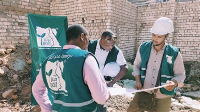  مصر الخير تبدأ في ترميم وبناء المنازل المتضررة بمحافظة أسوان
