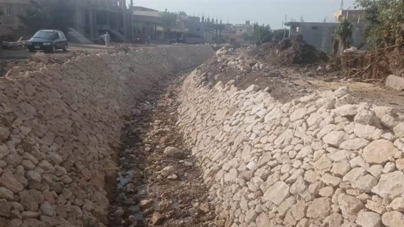 تبطين ترعة الكفر