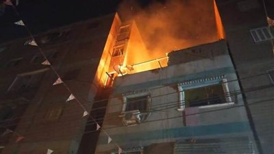 الحماية المدنية تسيطر على حريق بمنزل في قليوب