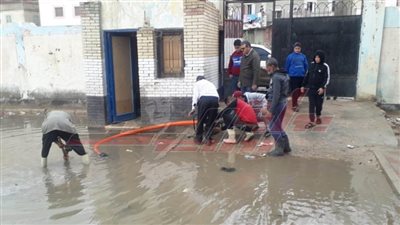 استمرار هطول الأمطار على مطوبس وقراها وتوقفها في باقي كفر الشيخ