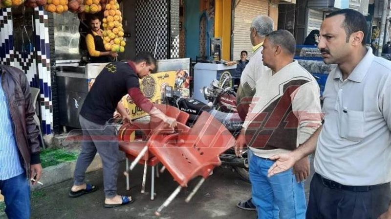 إزالة الإشغالات بأشمون