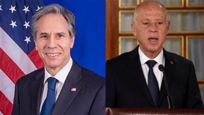 الرئيس التونسي يتلقى اتصالًا هاتفيًا من وزير الخارجية الأمريكي