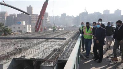 وزير النقل يتفقد أعمال تطوير الطريق الدائري