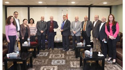 رئيس الطائفة الإنجيلية بمصر يستقبل مطران الكنيسة الإنجيلية اللوثرية في الأردن والأراضي المقدسة 