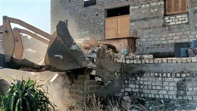 إزالة 11 حالة تعد على أراضي أملاك دولة تابعة لحماية النيل بمركز أبوتيج