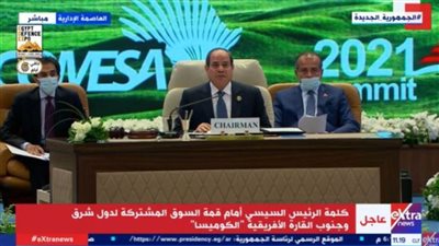 الرئيس السيسي: مصر مستعدة لتعزيز التعاون بمشروعات الربط البري بين دول القارة