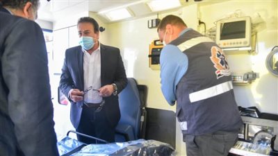 عبد الغفار يتفقد الحجر الصحي ونقاط تمركز سيارات الإسعاف بمطار الأقصر الدولي